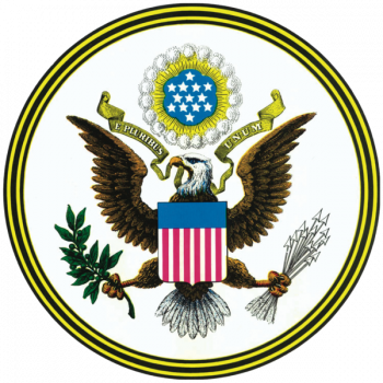 Illuminati Symbol Us Great Seal Obverse - Seal Of The United States (350x350), Png Download