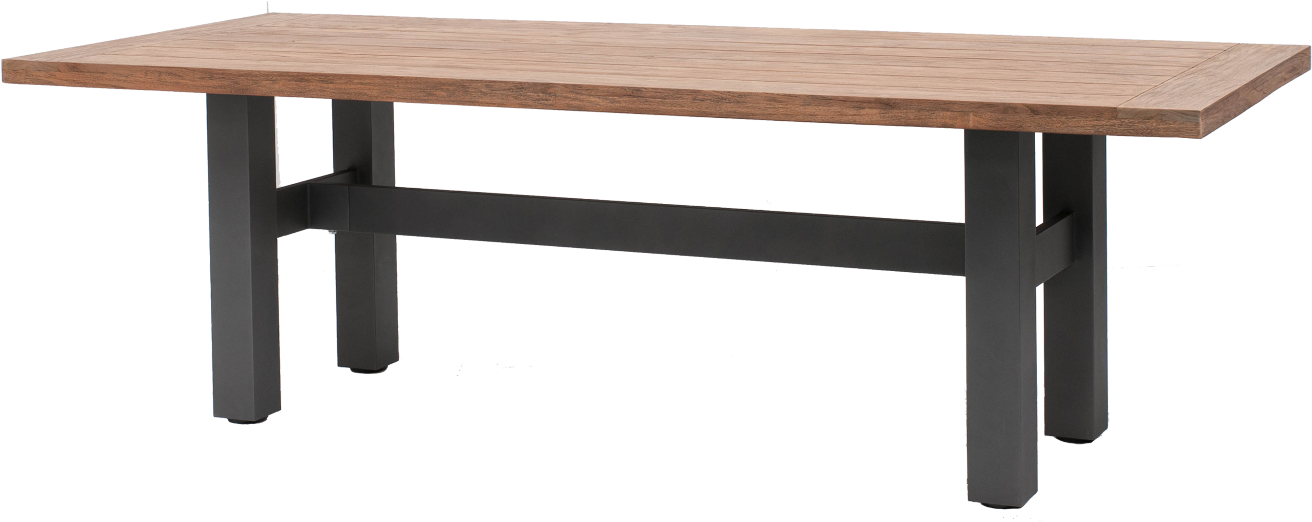 Zambia Dining Table 240 Xericgrey - Tuintafel Hout Metaal (2848x2848), Png Download