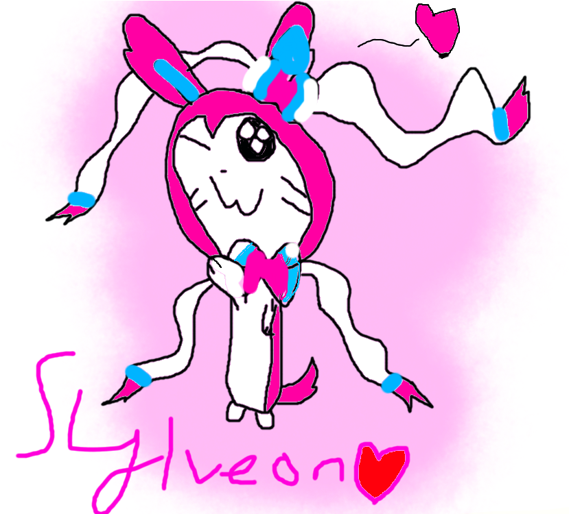 Untitled Drawing By Specialshinx-d9ba5ne - Sylveon Kawaii (858x749), Png Download