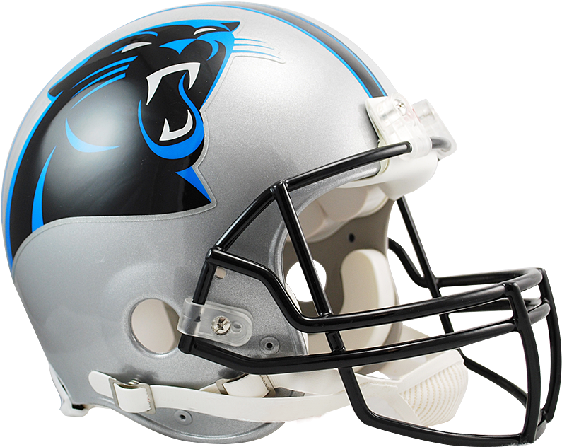 Carolina Panthers Authentic Nfl Full-size Helmet Dynasty - Carolina Panthers Football Helmet (475x429), Png Download