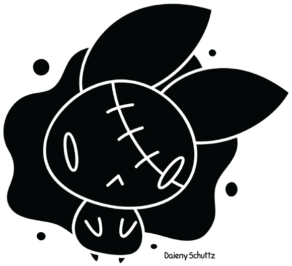 Dark Bunny By Daieny On Deviantart Clip Art Transparent - Dark Bunny (650x575), Png Download