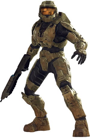 Master Chief In Halo 3 - Halo 3 Master Chief Png (300x459), Png Download