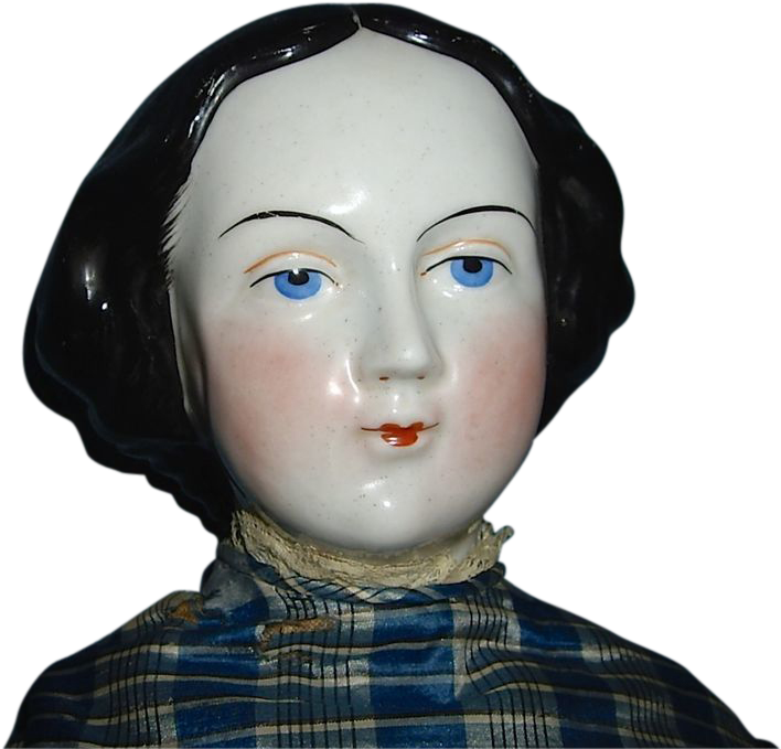 Jenny Lind Hand Pressed China Doll - Figurine (707x707), Png Download