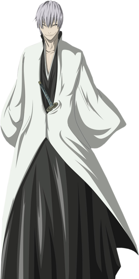 Bleach Captain Aizen Download - Gin Ichimaru Png (560x1126), Png Download