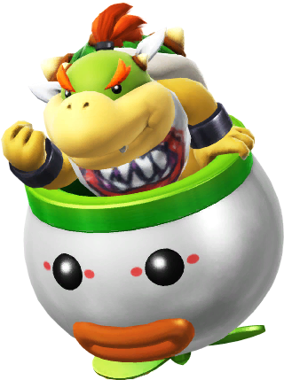 Bowser Jr By Banjo2015-d8mtpui - Bowser Jr In Clown Car (334x433), Png Download