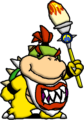 Bowser Jr Smb3 Style (329x470), Png Download