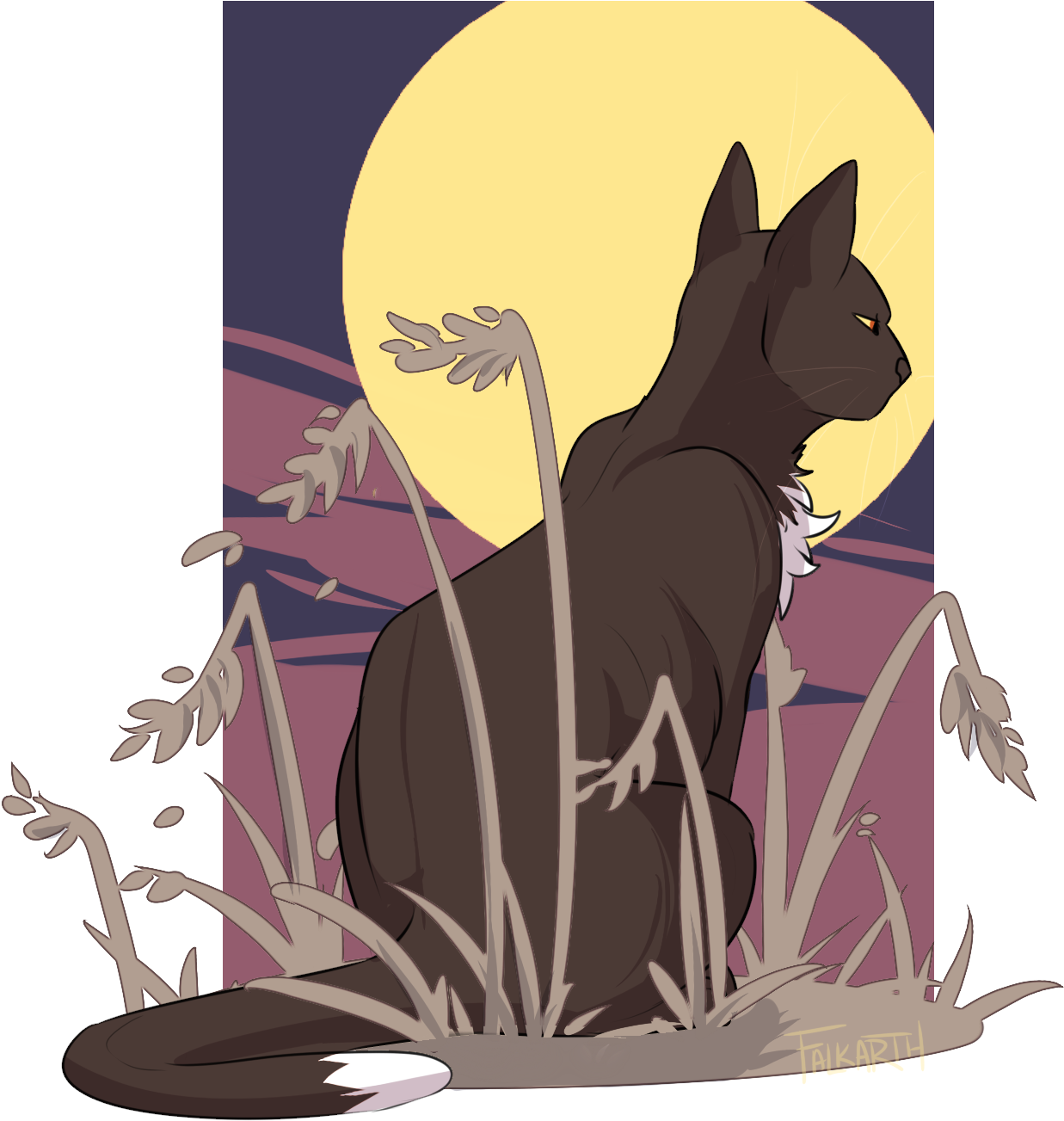 A Quick Ravenpaw, Perhaps He's Looking Towards - Ravenpaw Fanart (1263x1338), Png Download