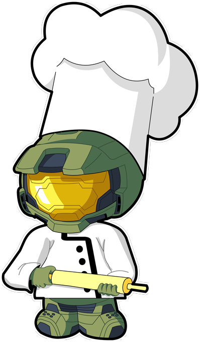 Master Chief Preview - Mug Jeux Vidéo - Parodie Halo - Master Chef... :) - (398x680), Png Download