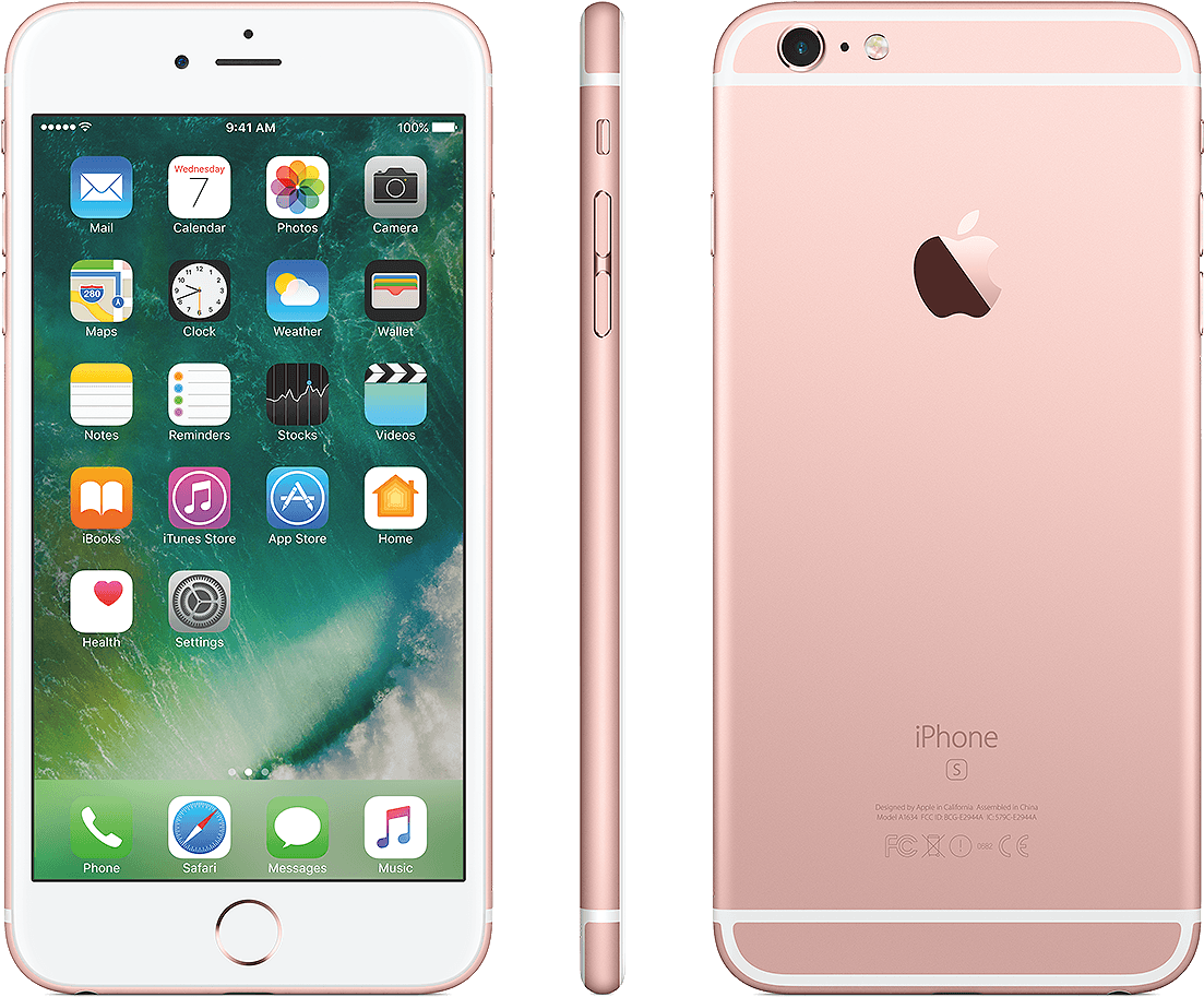 Iphone 6s Plus 128gb Rose Gold Iphone 7 Plus Front And Back Full Size Png Download Seekpng
