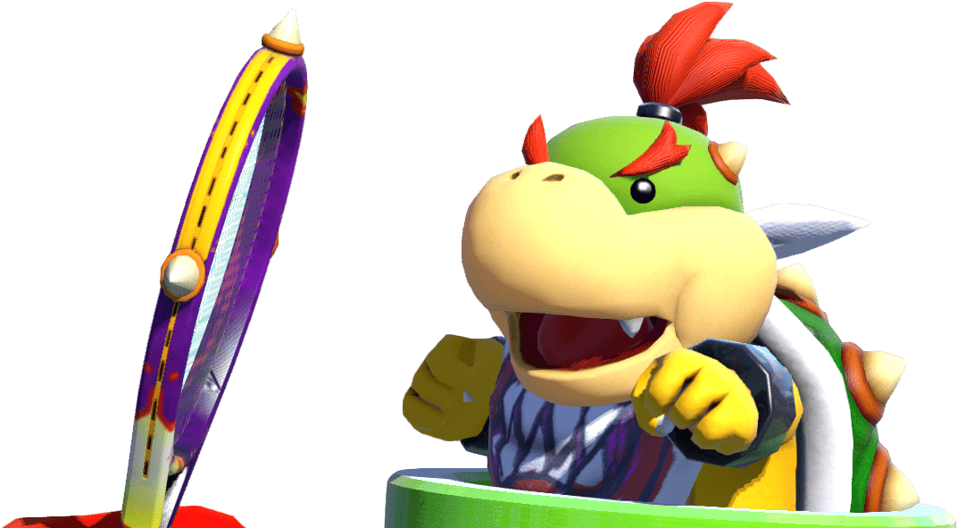 Bowser Jr - - Mario Tennis (1920x600), Png Download