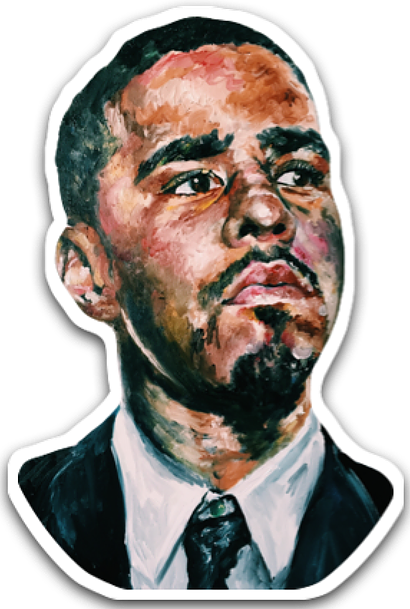 Clip Royalty Free Download J - Hip Hop Oil Painting (410x609), Png Download