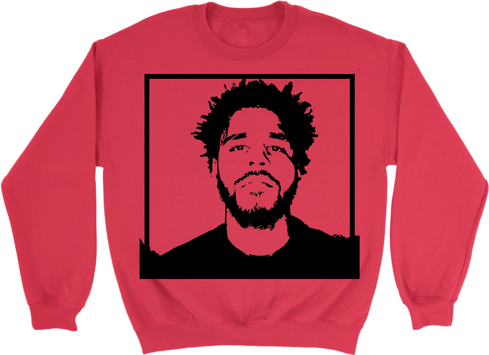New Hip Hop Graphic Crewneck Featuring Icon J Cole - Shirt (1024x1024), Png Download