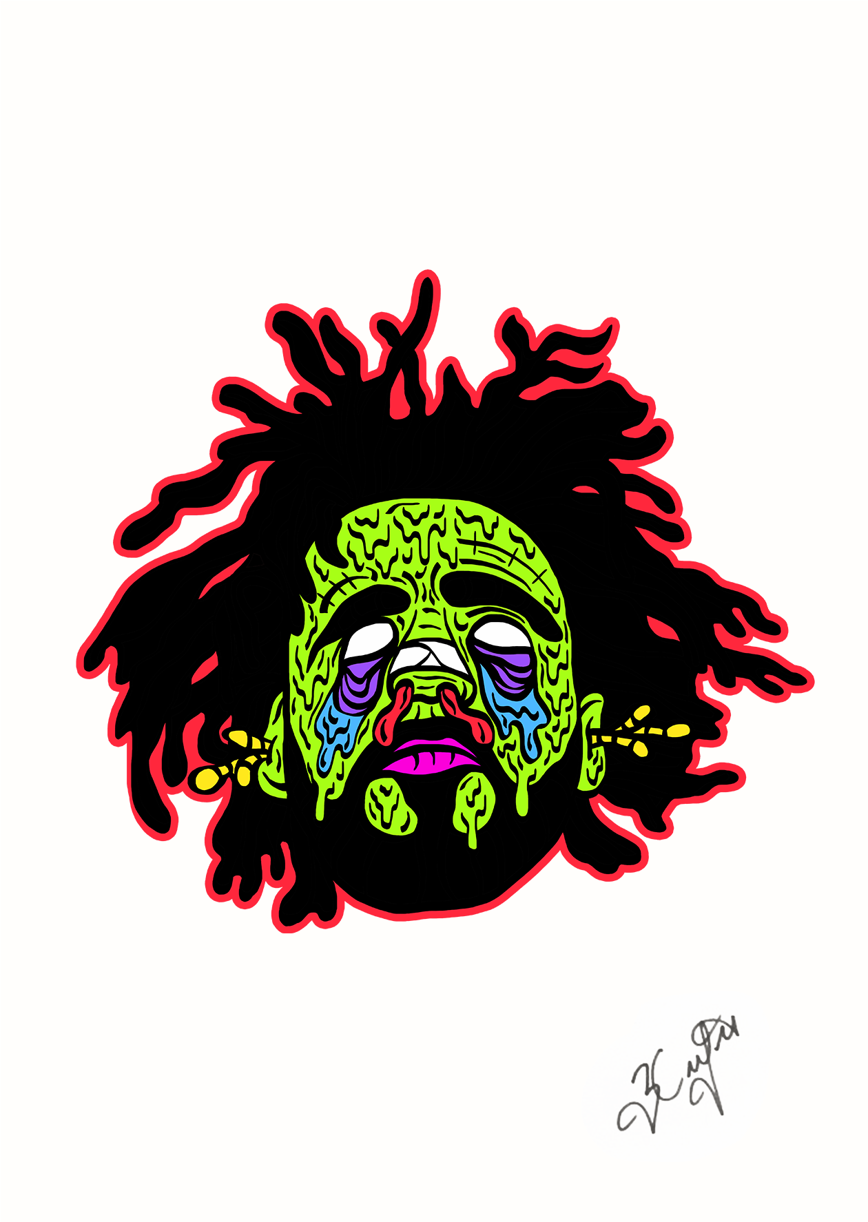 Cole A3 Print - J. Cole (2000x2000), Png Download