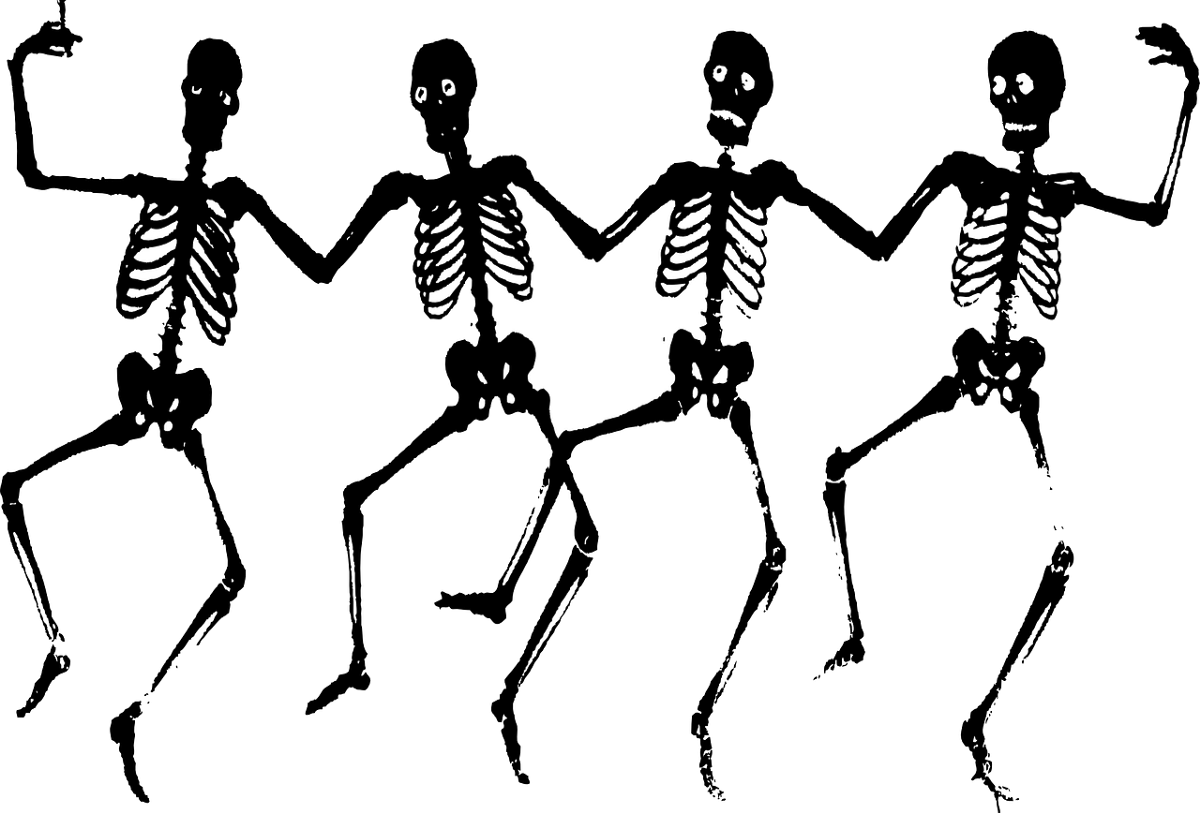 Party People Clipart Png - Creepy Halloween Clip Art (1024x694), Png Download