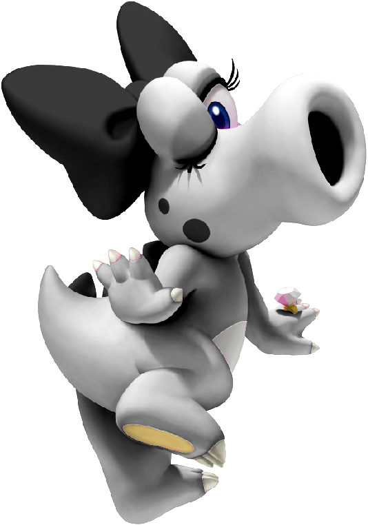 Mario Dry Bowser Jr - Birdo Green (534x762), Png Download