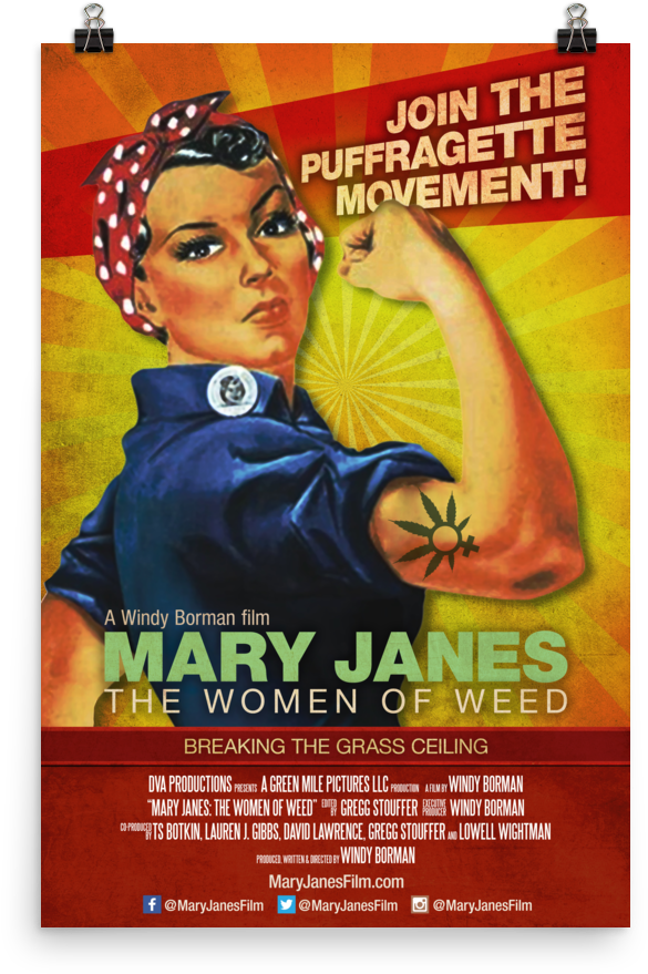 Mary Janes Film Poster - Rosie The Riveter (1000x1000), Png Download