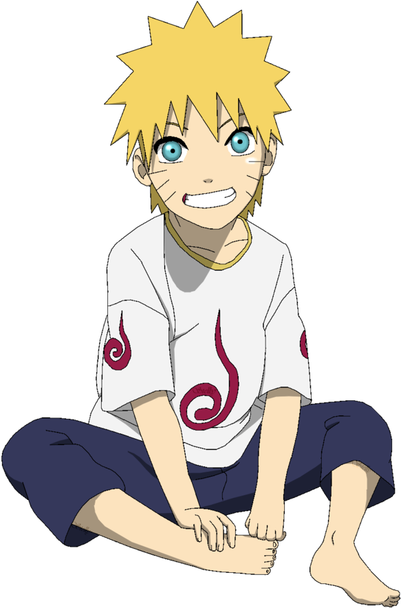 Kid Naruto Lineart Colored By Dennisstelly-d5xx1xg - Kid Naruto (825x969), Png Download