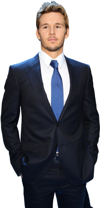 True Blood's Ryan Kwanten On The 'brutal And Dirty' - Ryan Kwanten In Suit (330x412), Png Download