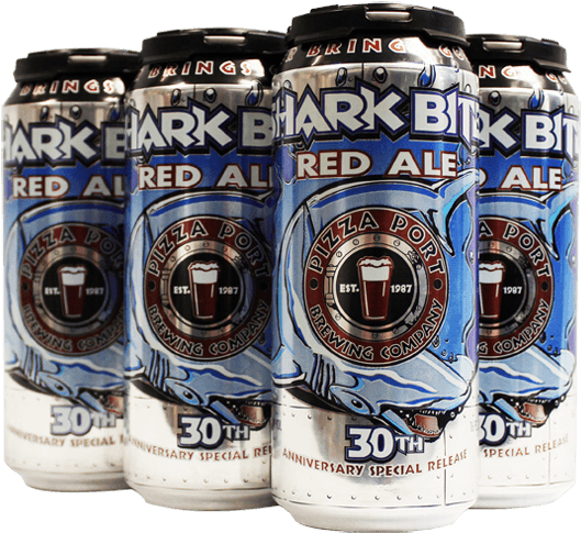 Pizza Port Shark Bite Red Ale - Irish Red Ale (557x500), Png Download