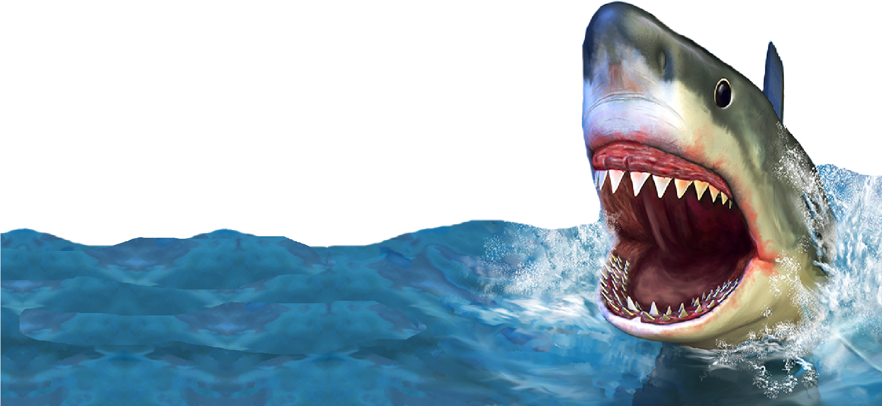 End Of The World Overlay Fun Sharing Library Reopened - Shark Attack Mouse Pad Mouse Pad Mouse Pad Mice Pad (1800x1200), Png Download