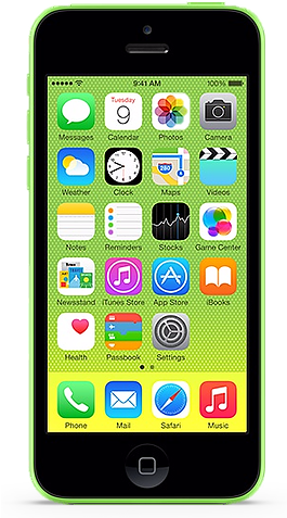Iphone 6s Plus - Iphone 5c Green And Yellow (264x500), Png Download