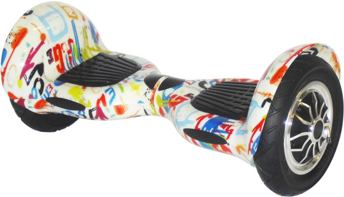 White Grafitti - Hoverboard 10 Off Road Grafiti (750x494), Png Download