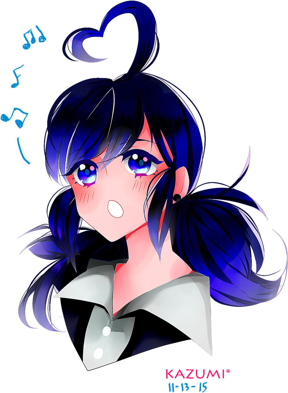 Miraculous Ladybug Hintergrund Called Marinette - Аниме Маринет (1024x1386), Png Download