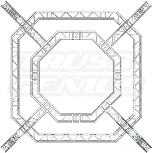 Trade Show Exhibit Display Booth F34-901, Octagon Truss - Truss Display Booth Designs (500x500), Png Download