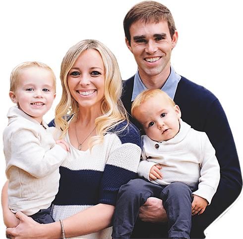 Parents And Kids Smiling - Dentist (542x495), Png Download