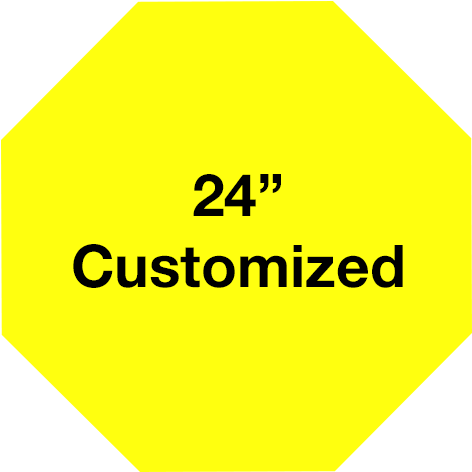 Custom Yellow Octagon Shaped Safety Floor Signs - Bieber I Love My Beliebers (700x500), Png Download