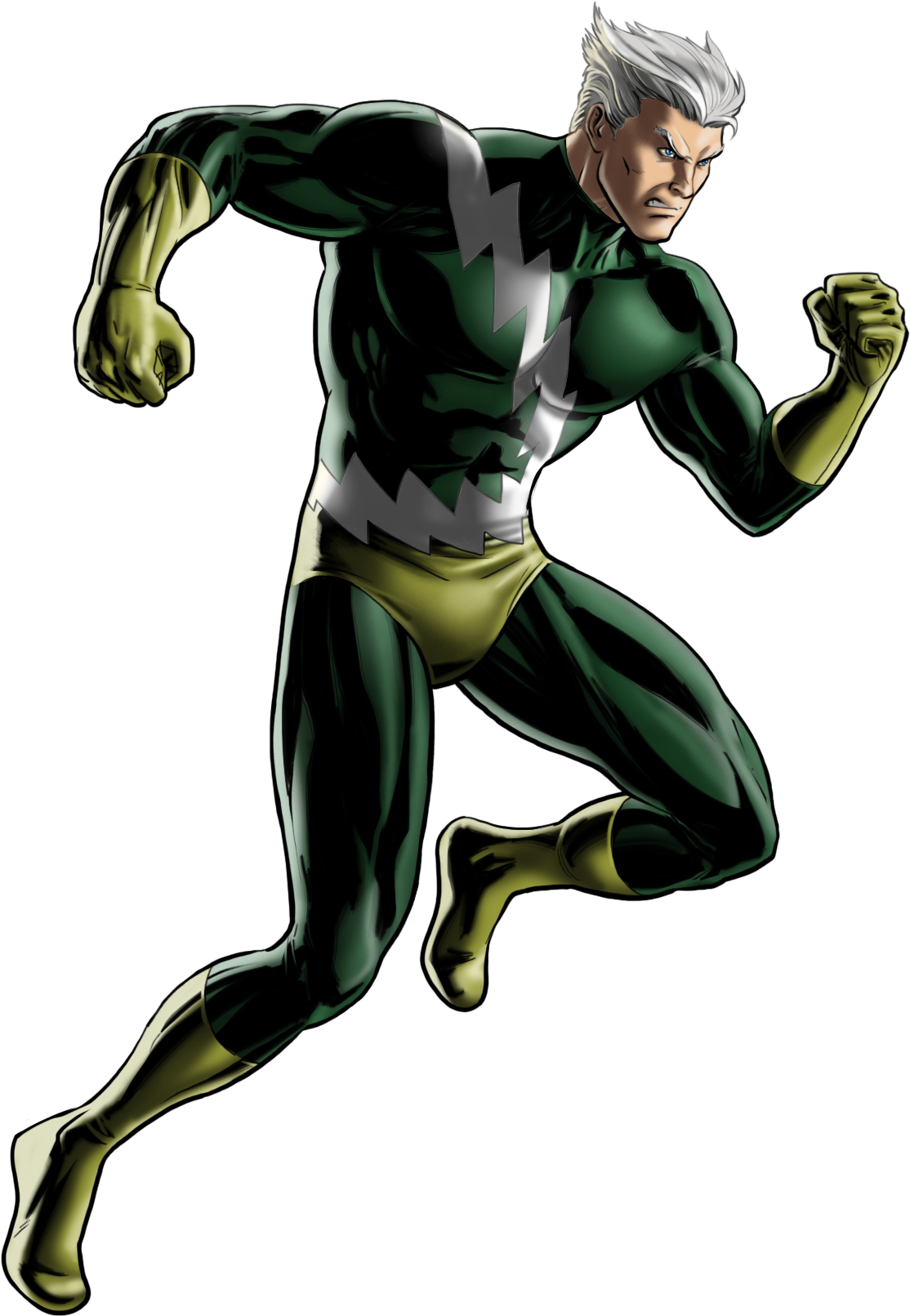 Quicksilver Portrait Art - Marvel Comics Avengers Alliance (1170x1628), Png Download