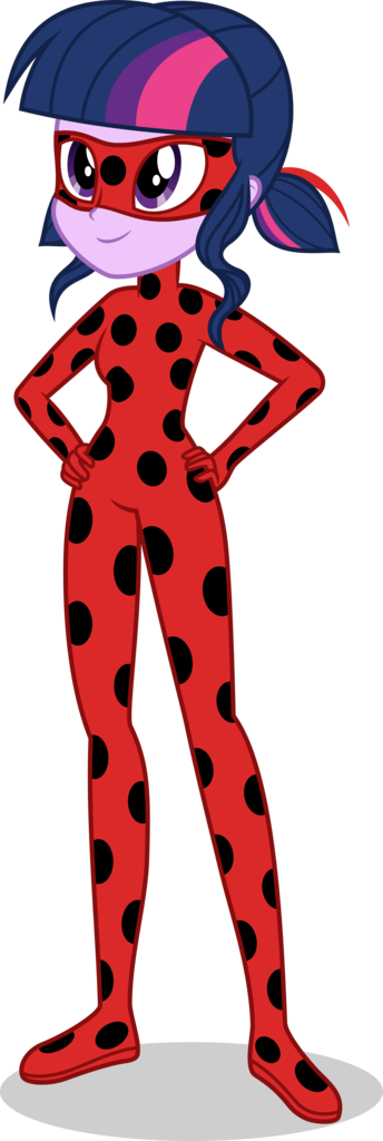 Ambassad0r, Crossover, Equestria Girls, Ladybug, Miraculous - Miraculous Ladybug Mlp Eg (344x1024), Png Download