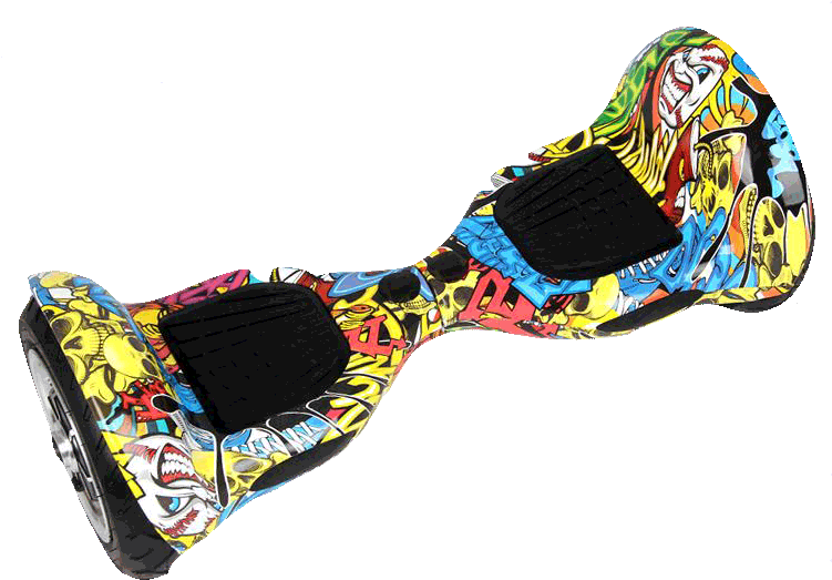 Graffiti Hoverboard 10 Inch Big Tires Bluetooth Speaker - Hoover Board (750x576), Png Download
