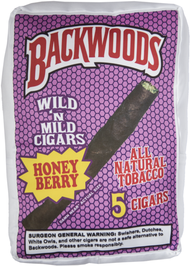 Backwoods Pillow - Backwoods Cigars, Wild 'n Mild, Honey Berry - 8 - 5 (426x600), Png Download