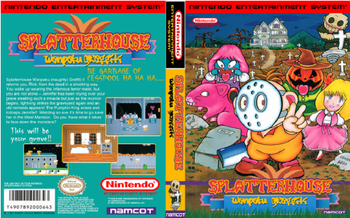 Splatterhouse Wanpaku Graffiti (500x500), Png Download