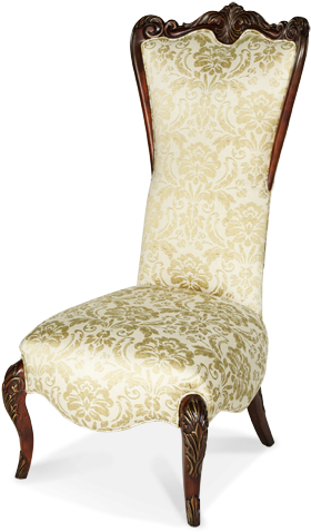 Imperial Court High Back Wood Trim Chair Group 1 Option - Aico Furniture By Michael Amini Furniture Imperial (600x510), Png Download