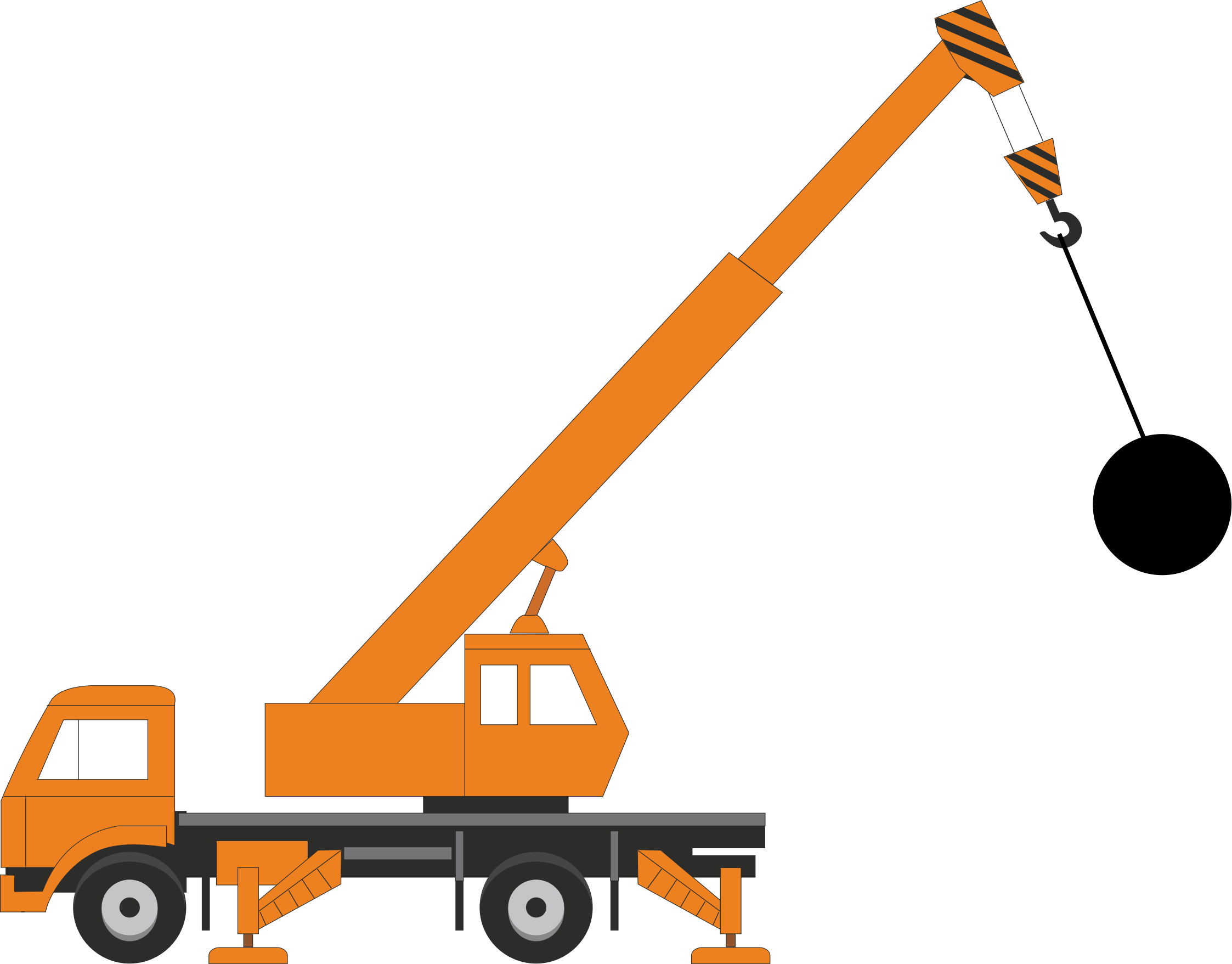 This Free Icons Png Design Of Crane With Wrecking Ball (2246x1757), Png Download