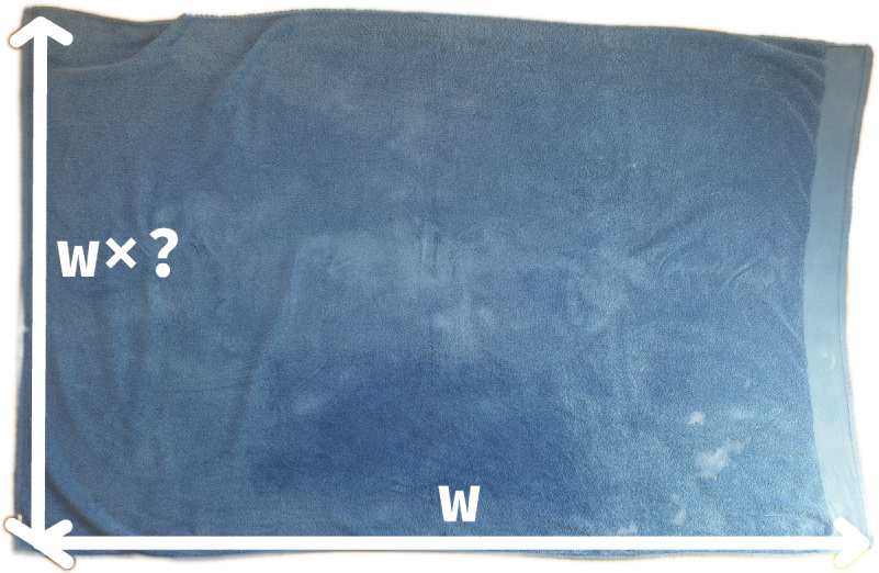 Approximate A Ratio By Folding A Piece Of Paper - Towel (800x538), Png Download