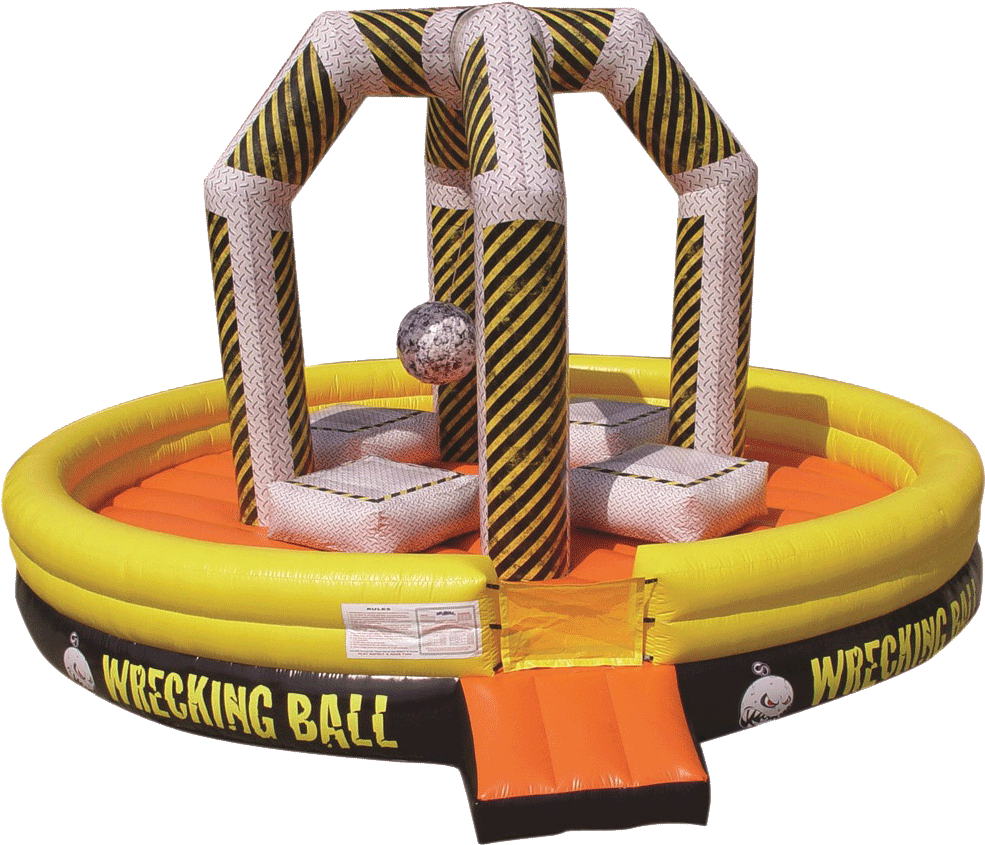 If Delivering To A Yard With A Fence, You Must Have - Wrecking Ball Bouncy Castle (1031x932), Png Download