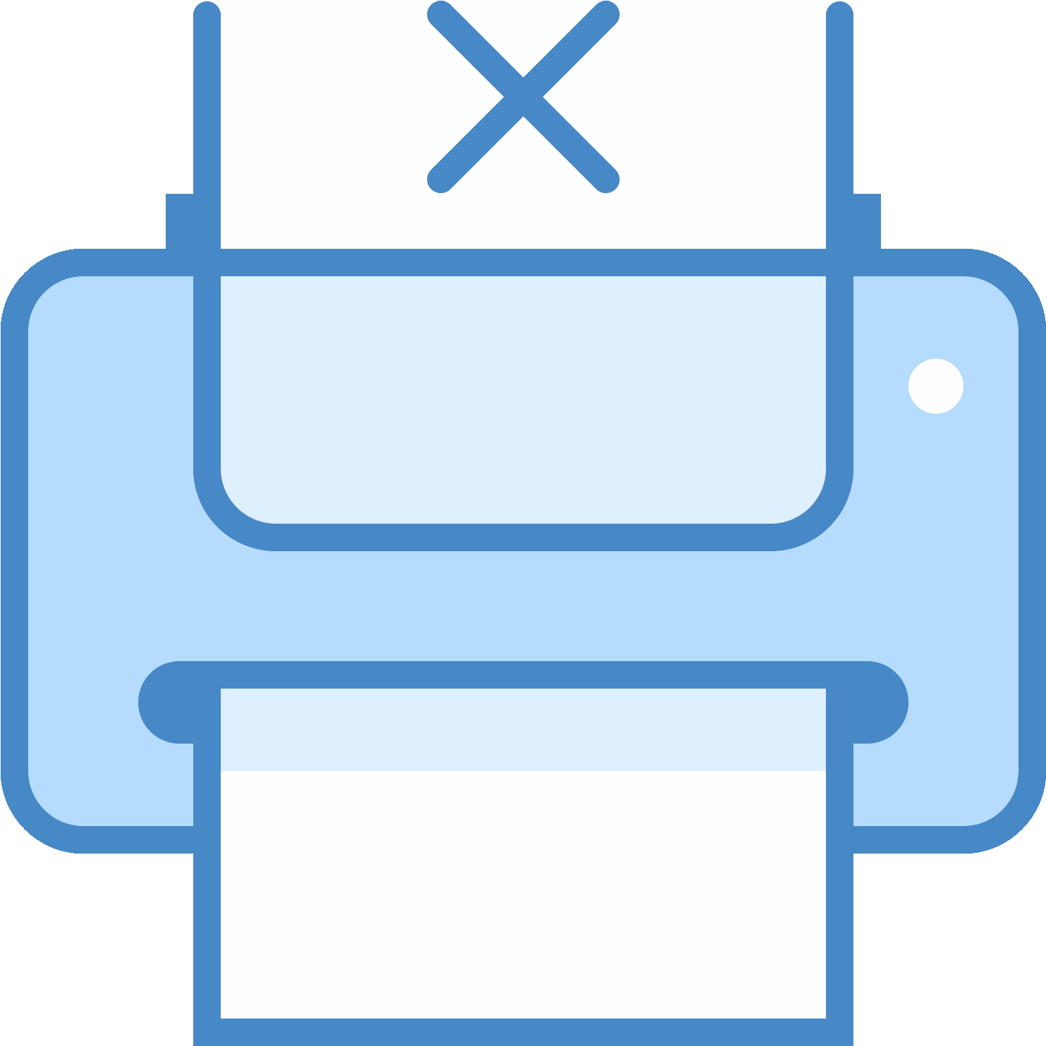 The Icon Is Depicting A Computer Printer With A Piece - Icon (1600x1600), Png Download