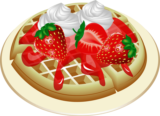 Waffle - Waffle Clipart (640x466), Png Download