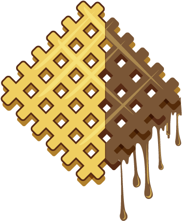 Waffle (440x491), Png Download