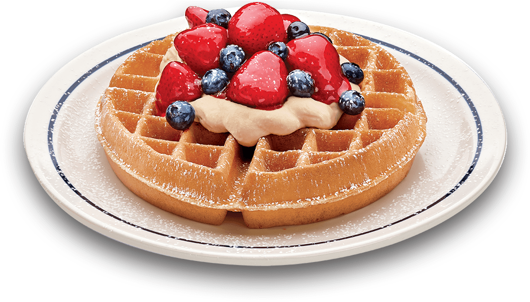 Nmsu Aces On Twitter - Berries & Cream Belgian Waffle (1160x672), Png Download