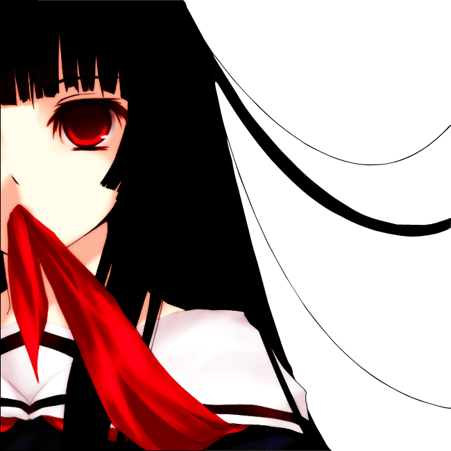 Jigoku Shoujo Manga Love, Manga Girl, Manga Anime - Ai Hell Girl Png (650x650), Png Download