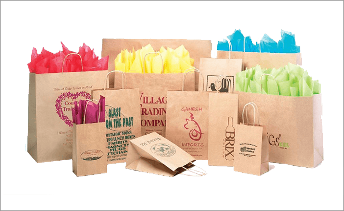 Custom Paper Bags - Natural Kraft Paper Shopping Bags 24"x7"x18" Quantity(500) (702x432), Png Download