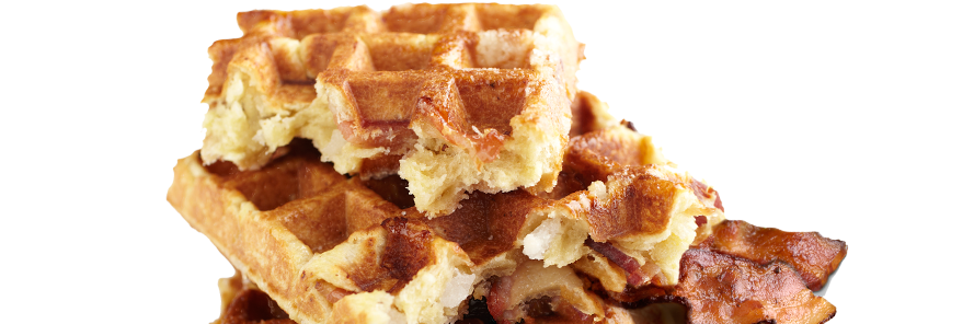 B - Delicious - Waffle (960x295), Png Download