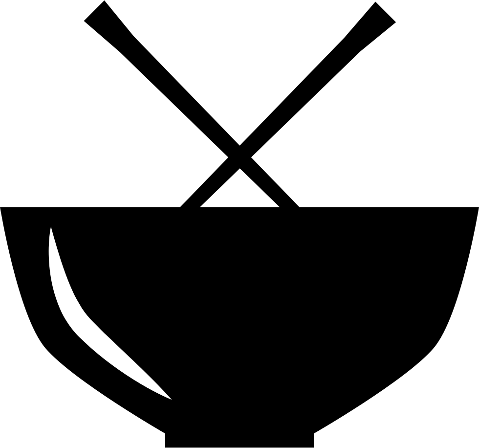 Chinese Food Bowl From Side View And Chopsticks Comments - Transparent Chinese Food Clipart (980x916), Png Download