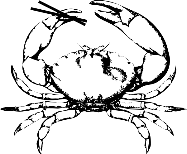 How To Set Use Crab Holding Chopsticks Clipart (600x494), Png Download