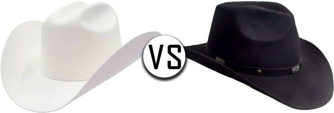 The Savvy Blog - White Cowboy Hat Vs Black (1119x387), Png Download