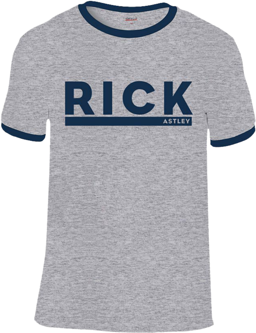 'block' Grey & Blue T-shirt - Crew Neck (558x689), Png Download